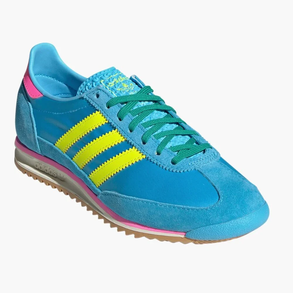 NEW ADIDAS SL 72 Sneaker Color: Sky Rush/Yellow/Pink